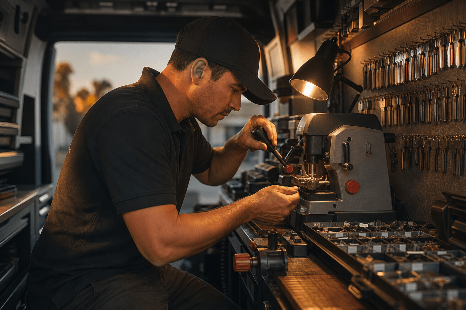 Inside the BH Locksmith Metro Detroit mobile workshop