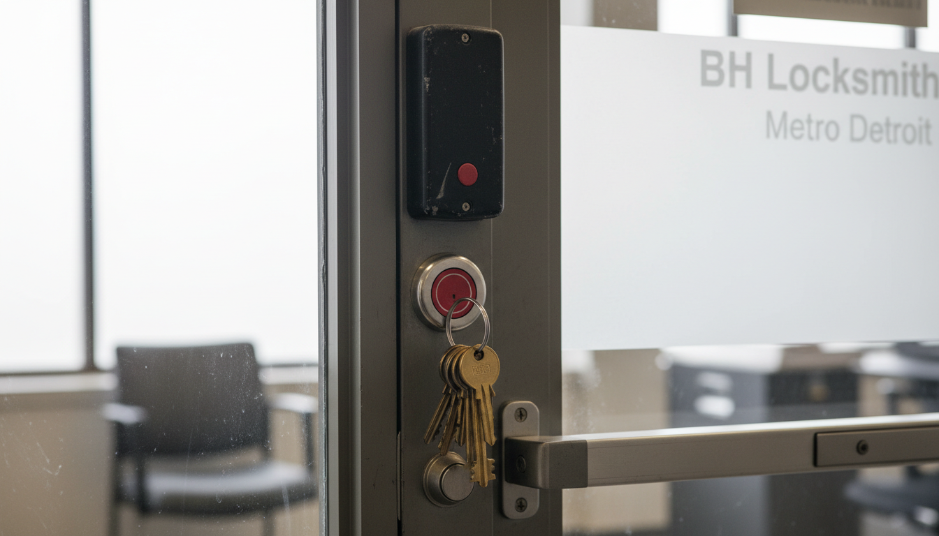 Access control maglock install — BH Locksmith Metro Detroit, Metro Detroit, MI