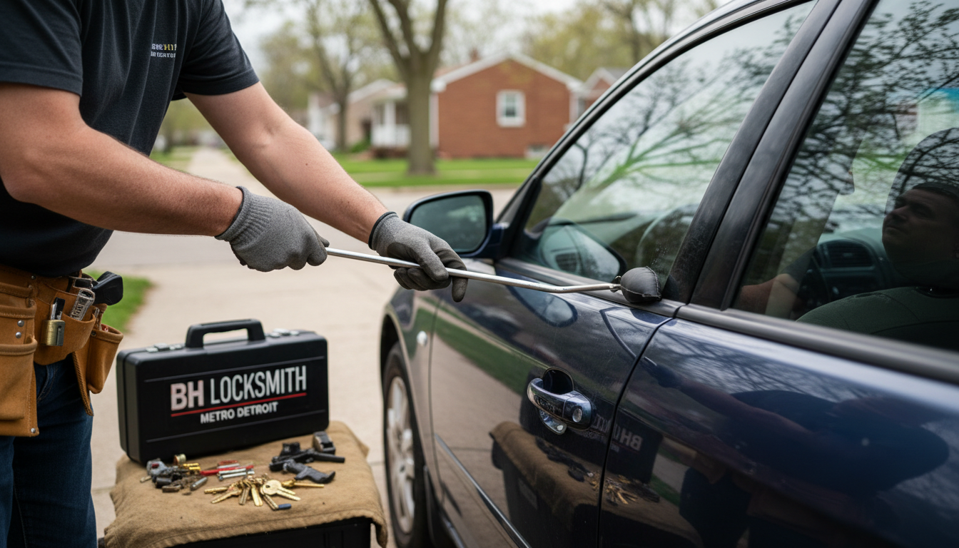 Automotive lockout service — BH Locksmith Metro Detroit, Metro Detroit, MI