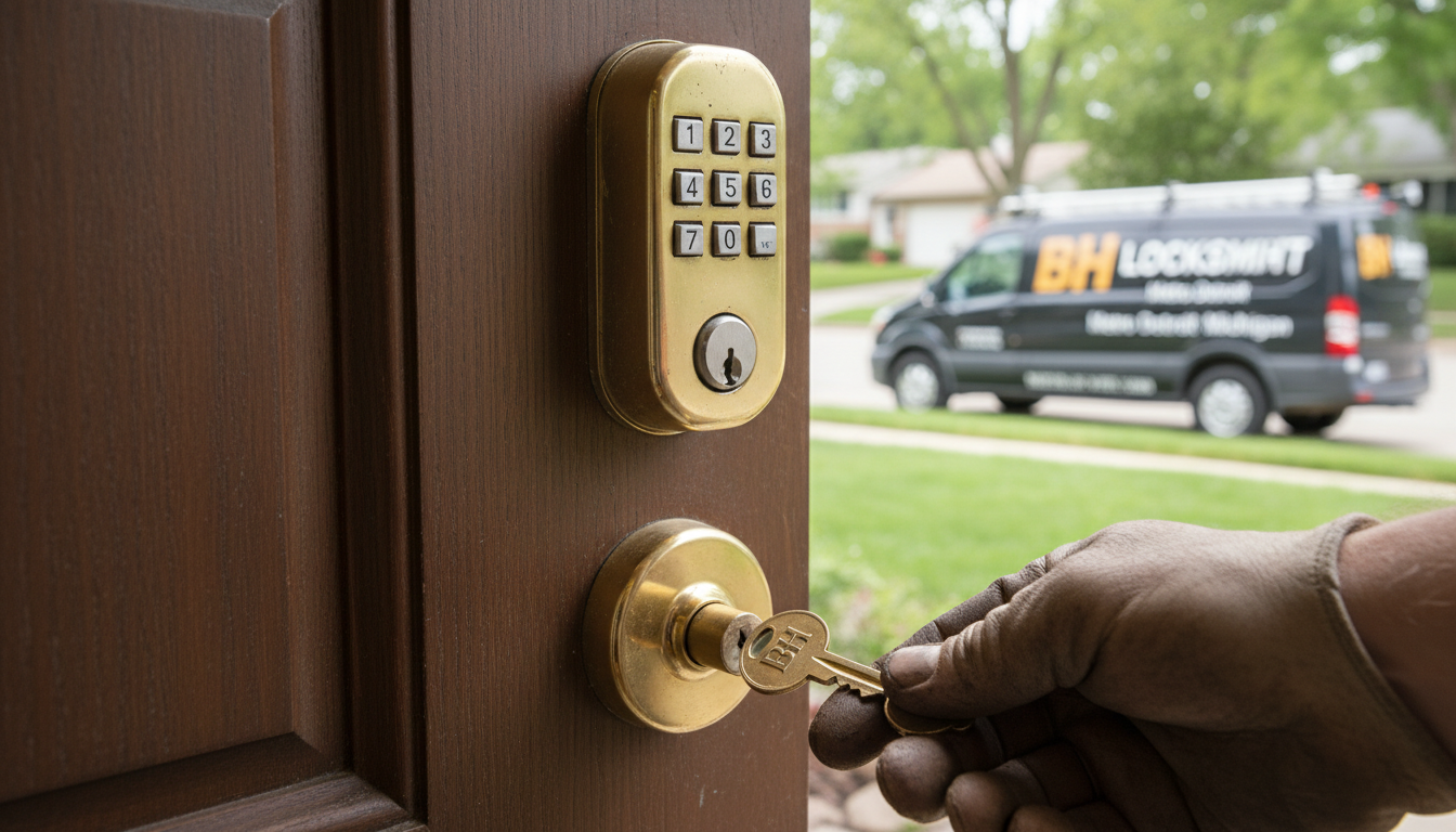 Smart lock installation — BH Locksmith Metro Detroit, Metro Detroit, MI