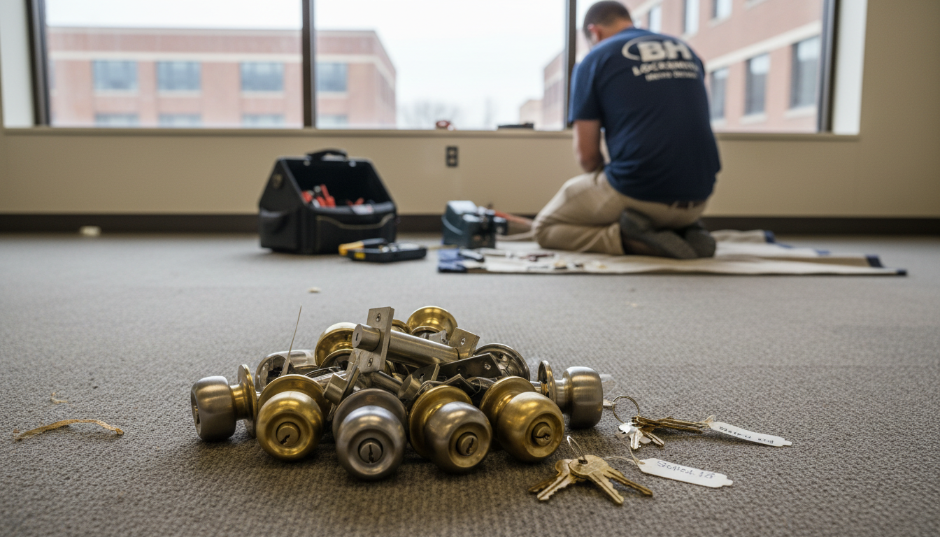 Office suite rekey — BH Locksmith Metro Detroit, Metro Detroit, MI